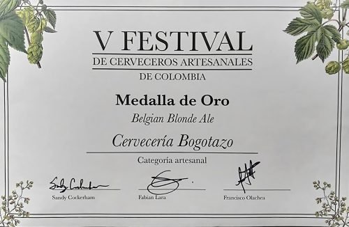 diploma oro bogotazo